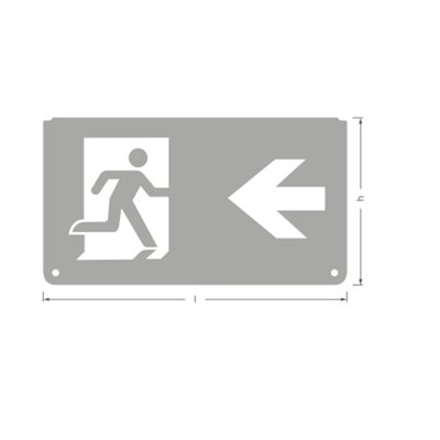 EMERGENCY EXIT SIGN PICTOGRAMS PICTO LEFT RIGHT