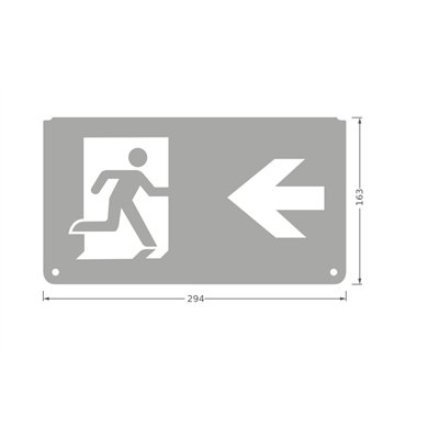 EMERGENCY EXIT SIGN PICTOGRAMS PICTO LEFT RIGHT