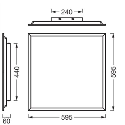Essentials Panel 600x600mm 36W 840 White