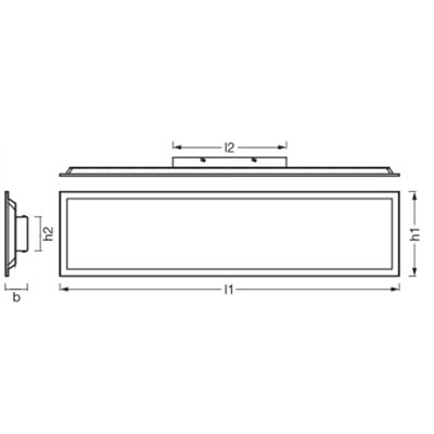 Essentials Panel 1000x250mm 24W 840 White