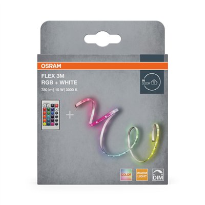 Flex Strips with Remote Control Multicolour 3M RGBW Remote Control