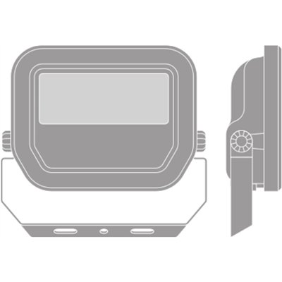 FLOODLIGHT 10 8W 1K2LM 830 PS SY100 BK