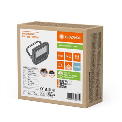 FLOODLIGHT 10 8W 1K2LM 865 PS SY100 WT