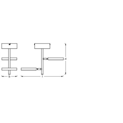 DECOR SPOT SATURN BLACK Ceiling