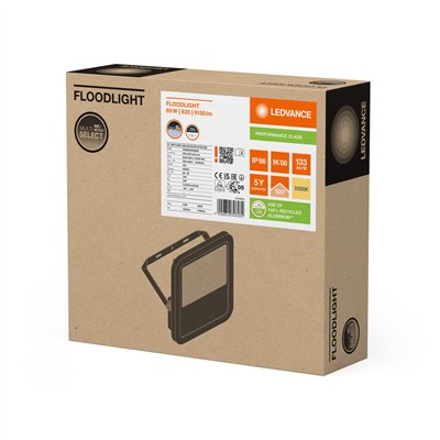 FLOODLIGHT 100 69W 10KLM 830 PS SY100 BK