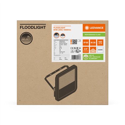 FLOODLIGHT 100 69W 10KLM 840 PS SY100 BK