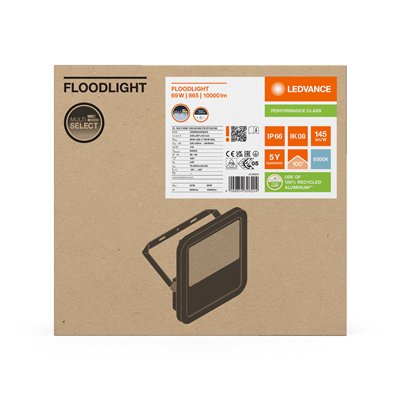 FLOODLIGHT 100 69W 10KLM 865 PS SY100 BK