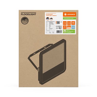 FLOODLIGHT 150 100W 15KLM 865 PS SY100 BK