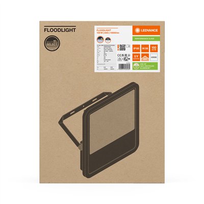 FLOODLIGHT 150 100W 15KLM 840 PS SY100 BK