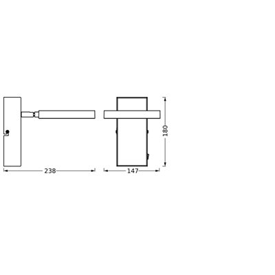 DECOR SPOT SATURN BLACK 1 Spot