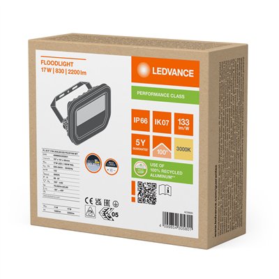 FLOODLIGHT 20 17W 2K4LM 830 PS SY100 WT