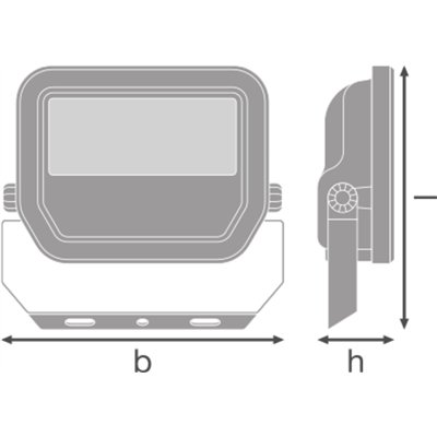 FLOODLIGHT 20 17W 2K4LM 830 PS SY100 WT