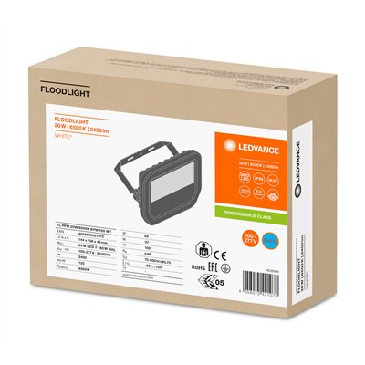 FLOODLIGHT 20 W 6500 K SYM 100 WT