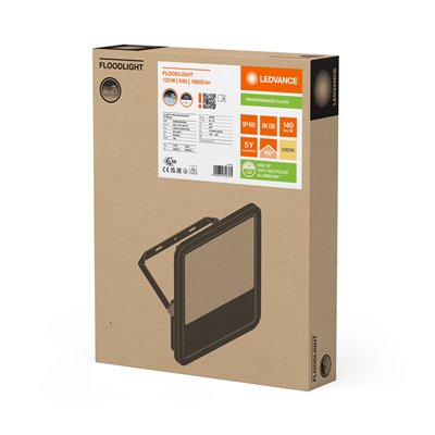 FLOODLIGHT 200 133W 20KLM 830 PS SY100 BK