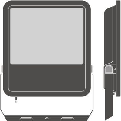 FLOODLIGHT 200 133W 20KLM 830 PS SY100 BK