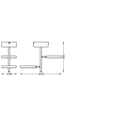 DECOR SPOT SATURN WHITE Ceiling