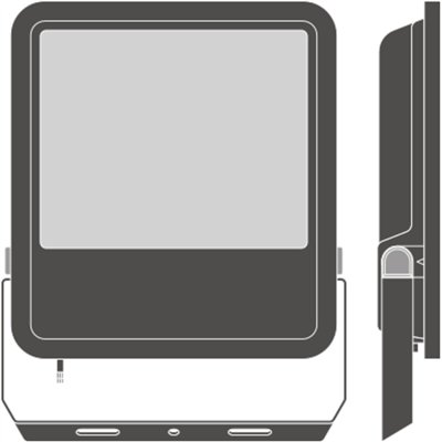 FLOODLIGHT AREA GEN 2 133W ML 840 A48X85 BK