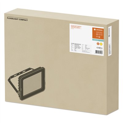 FLOODLIGHT COMPACT 180W 830 SYM 100 BK
