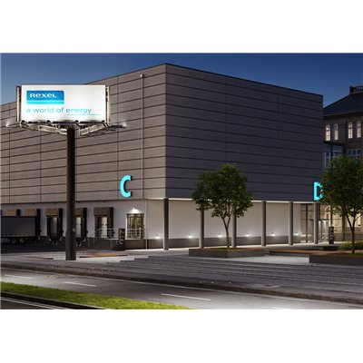 FLOODLIGHT COMPACT SENSOR 20W 830 SYM 100 BK