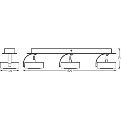 DECOR SPOT VENUS BLACK 3 Spot