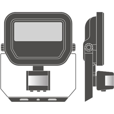 FLOODLIGHT SENSOR 10 W 3000 K SYM 100 S WT
