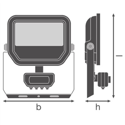 FLOODLIGHT SENSOR 20 17W 2K4LM 830 PS SY100 WT