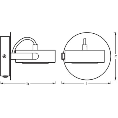 DECOR SPOT VENUS BLACK 1 Spot