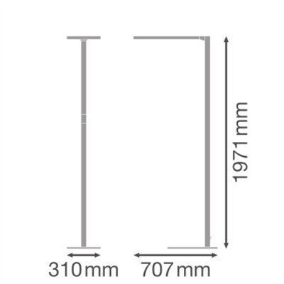 FLOOR STANDING COMPACT SN EU V 88W 840 BK