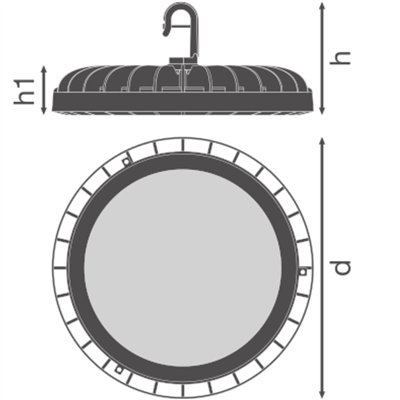 HIGH BAY COMPACT GEN 1 166W 865 110DEG IP65