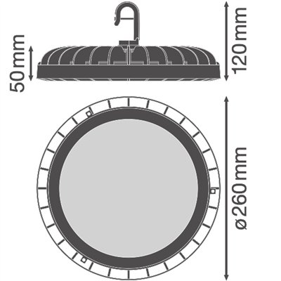 HIGH BAY COMPACT GEN 1 166W 865 110DEG IP65