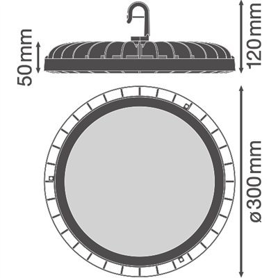HIGH BAY COMPACT GEN 1 225W 840 110DEG IP65
