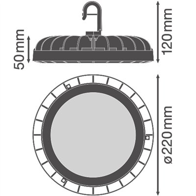HIGH BAY COMPACT GEN 1 133W 865 110DEG IP65