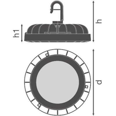 HIGH BAY COMPACT GEN 1 83W 865 110DEG IP65