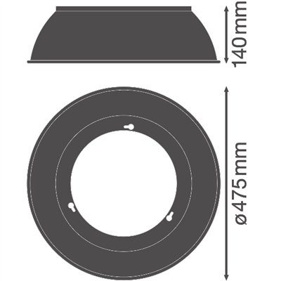 HIGH BAY COMPACT REFLECTOR GEN 1 225W 80DEG SI