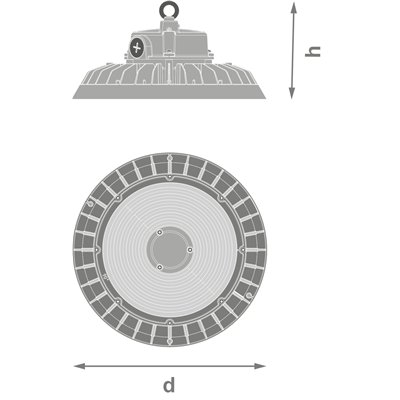 HIGH BAY E 200 W ML 865 90DEG IP65