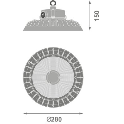 HIGH BAY E 200 W ML 865 60DEG IP65