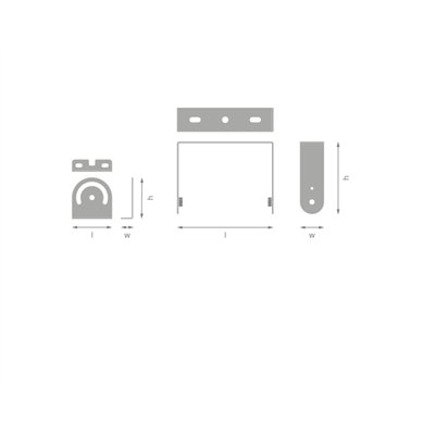 HIGH BAY V BRACKET ARM BRACKET