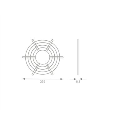HIGH BAY V WIRE GUARD 95W 120W WIRE GUARD