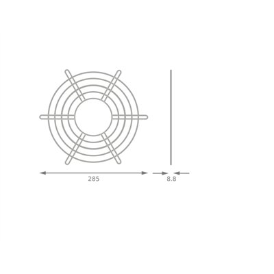 HIGH BAY V WIRE GUARD 195W WIRE GUARD