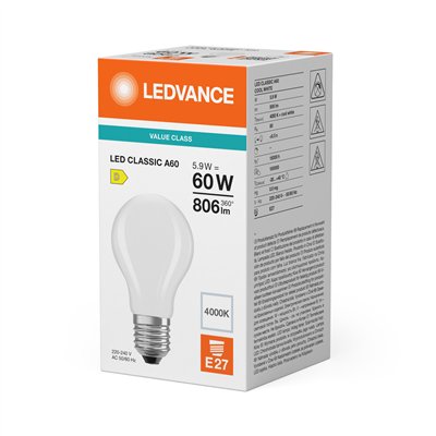 LED CLASSIC A P 5.9W 840 Frosted E27