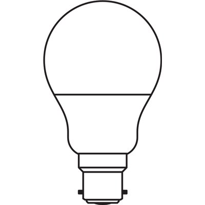 LED CLASSIC A V 8W 830 Frosted B22D Triple Pack