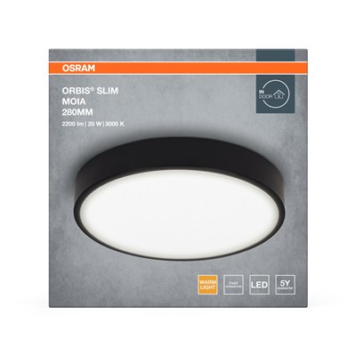 CEILING MOIA 280mm 20W Black