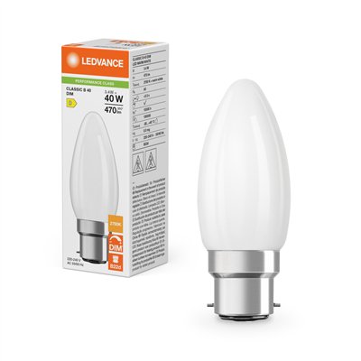 LED CLASSIC B DIM P 3.4W 827 Frosted B22d