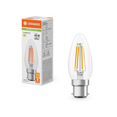 LED CLASSIC B P 3.4W 827 Clear B22d