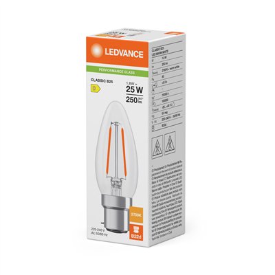LED CLASSIC B P 1.8W 827 Clear B22d