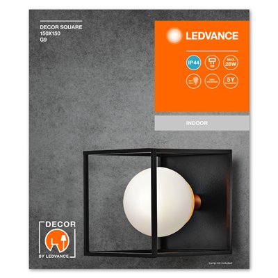 Decor Square 150x150mm G9 IP44 
