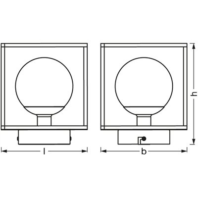 Decor Square 150x150mm G9 IP44 