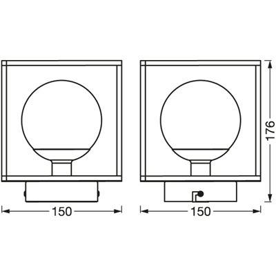 Decor Square 150x150mm G9 IP44 