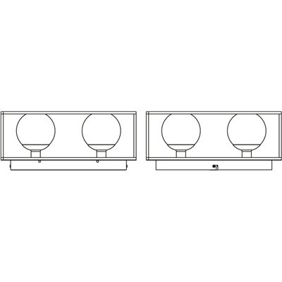 Decor Square 350x350mm 4 x G9 IP44