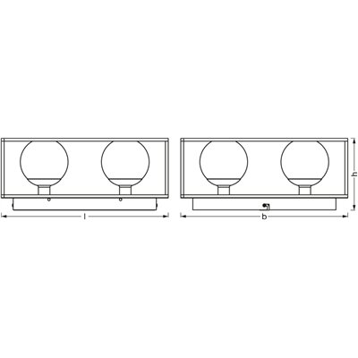 Decor Square 350x350mm 4 x G9 IP44